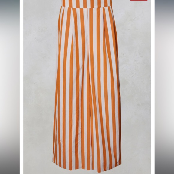 Beatrice B Wide Leg Trousers In Mustard, NWT - Picture 1 of 7